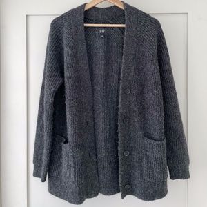 GAP Charcoal Gray cardigan.